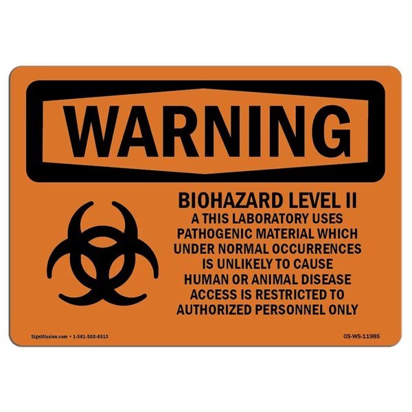 OSHA Warning Sign, 10